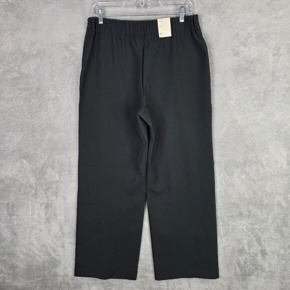Womens Prologue Black Pull On Wide Leg Pants Mid Rise Polyester Stretch Size M - Picture 5 of 10